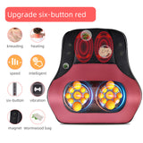 Jinkairui Wormwood Electrical Massage Pillow Shoulder Neck Massager Back  Foot Pillow with Heat Waist Legs Body Relaxation Gift