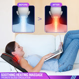 Electric Heating Massage Pillow Shiatsu Neck Cervical For Shoulder Back Massager Car Pillow Vibrating Kneading massageador
