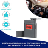 NEW Professional Alcohol Breath Tester Breathalyzer Analyzer Detector Test Keychain Breathalizer Breathalyser Device LCD Screen