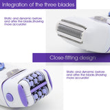 Original washable women epilator electric female facial body hair removal rechargeable leg bikini lady shaver callus remover