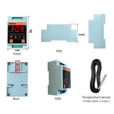 Tuya Smart Life WIFI Temperature Sensor Heating Boiler Cool Controller Remote Switch Thermometer Thermostat Alarm App Control