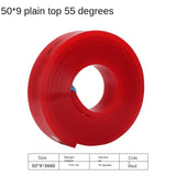 50mm*9mm Flat Silkscreen Squeegee Rubber 55A 65A 75A 80A DIY Silk Screen Printing Ink Scratch Board Tools Squeegee Rubber Blade
