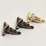 50pcs Chest Feet Jewelry Wood Box Corner Decoration Antique Hardware Metal Crafts Legs for Furniture Accessories Fittings