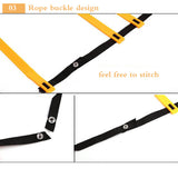 Agility Ladder Training Speed Soft Ladder Nylon Straps Adjust Footsteps Coordination Auxiliary Tools Football Training Equipment