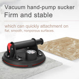 200mm Diameter Vacuum Suction Cup with Pressure Gauge 75kg High Bearing Capacity Heavy Duty Vacuum Ceramic Tile Lifter