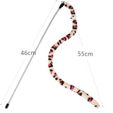 1PC Funny Playing Simulation Snake Teaser Wand For Cat Pet Catcher Rod Interactive Toys Exercise With Cat Free Shipping