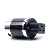 Hifi FI-50 FI50M Carbon Fiber Rhodium Plated AC Power Electrical Male female connector 20A IEC EU US IEC Plug
