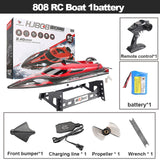 Upgraded 808 RC Boat 2.4G Remote Control speedboat Rechargeable Waterproof Cover Design Anti-collision Protection wltoys RC Bait