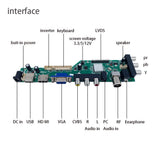 ZS.D3663LA.A8 universal lcd controller board DVB-T2 DVB-T DVB-C digital TV 10-42" LVDS LED LCD driver board