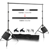 Photo Video Studio Backdrop Background Stand Photography Muslin Backgrounds Picture Canvas Frame Support System With Carry Bag
