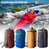 4 Colors Sleeping Bag Ultralight Waterproof Cotton Sleeping Bag Nature Hike Summer Hiking Nylon Storage Bag For Camping Travel