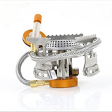 Outdoor Gas Stove Camping Hiking Gas Burner Folding Electronic Stove Hiking Portable Foldable Split Stove Cooking Burner Tool