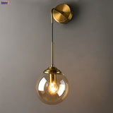 IWHD Nordic Modern Wall Lamp Beside Bedroom Glass Ball LED Wall Lights Fixtures Wandlamp Lighting Bathroom Mirror Stair Light