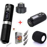 2021 New Wireless Rotary Tattoo Machine Pen Mabuchi Motor Strong Quiet With Fast Charing Battery RCA Adapter Kit Free Shipping