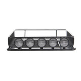 Metal Roof Rack with 5 LED Lights for 1/10 RC Crawler Car Traxxas TRX-4 Axial SCX10 90046 SCX10 III AXI03007