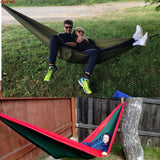 Outdoor Portable Camping Parachute Sleeping Double Hammock Garden Swing Hamac Hanging Chair Flyknit Hamaca Rede Amaca DC12
