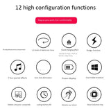 Live Sound Card Audio External USB Headset Microphone Live Broadcast Sound Card for Mobile Phone Computer PC