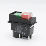 Waterproof Electromagnetic Push Button Switch 5 Pins KJD17 220-240V Coil Magnetic Starter Power Tool Safety Switches