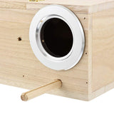 Parakeet Nest Box Bird Cage Natural Pine Wood Bird Nest Breeding Box Cage for Budgie Parrot Bird Egg Nest Bird Cage Accessories