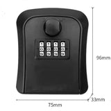 Wall-mounted key safe weatherproof No. 4 combination key storage lock box indoor and outdoor password key box key lock box