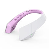 Mini Neck Fan Portable Bladeless Fan USB Rechargeable Leafless Hanging Fans Air Cooler Cooling Wearable Neckband Fans
