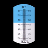 Yieryi Handheld 28-62% Brix Sugar Meter Refractometer High Concentration Of fruit For Cutting Fluid with black bag