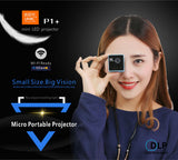 P1S WIFI Wireless Pocket DLP Mini Portable Projector 40 Ansi Lumens Micro Miracast DLNA Video Projector UNIC P1 + H Wifi