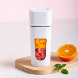 2 Pcs Portable Blender For Handmade Fruit Or Vegetable Smoothie Mini Juicer With USB Rechargeable Blue &amp; Pink