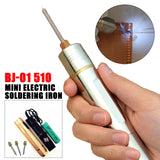 10W 5v BJ-01 510 Electric Soldering Iron Portable Wireless Solder Stations DIY Battery Heating Element Repair Tools 510 Tip Mini
