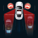 Universal 24Ghz Millimeter Wave Radar BSD Blind Spot Detection System Horizontal 65.61ft Vertical 13.12ft Change Lane Safer