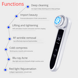 NEW EMS Facial Massager Face Lifing Electroporation RF Radio Frequency Machine LED Photon Ion Import Skin Care Device