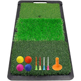 New Golf Hitting Mat Golf Practice Mat Heavy Duty Rubber Base With Handle Golf Mat Perfect For Indoor And Outdoor