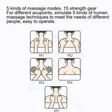 Portable Electric Neck Pulse Massager Folding Pain Relief Relaxation Neck Massage Machine Low‑frequency Pulse Technology