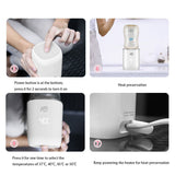 Baby Bottle Warmer USB Charging Bottle Heater Portable Milk Warmer For Warming Milk For Baby Mummy Outdoor Dropshipping