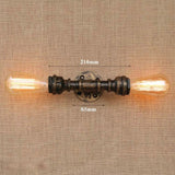Retro Industrial Wall Lamp Vintage iron rust Water pipe Lamps E27 Loft Light Plated Indoor Lighting Home bedroom restaurant Deco