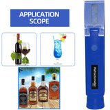 Portable Alcohol Detector Refractometer 0-80% V/V Liquor Alcohol Content Meter Tester ATC Alcoholometer meter wine 4 Color40%off