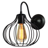 Vintage Led Wall Light Retro Loft Industrial Wall Lamp Black E27 Iron Simple lampshade Cage Guard Sconce Indoor Lighting Fixture