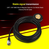 SOONHUA NMO Base UHF/VHF NMO Mount Magnetic Bases For Car Mobile Radio Antenna With Cable