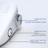 White Noise Machine USB Rechargeable White Noise Sound Machine Timed Baby Sleeping Monitors Baby Noise Machine White Noise Toy