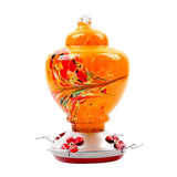 Pet Bird Feeder Hummingbird Feeder Courtyard Outdoor Drinking Fountain Hand-blown Glass Hanging Feeding Station Food Container