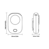 Third Gear Strong Wind USB Charging F9 Digital Display Power Hanging Waist Mute Fan With Stand And Adjustable Hanging Rope