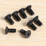 Dropship-8Pcs MTB Bike Lock Shoe Cleat Mounting Screw for Shimano SPD Self-Locking Pedal Lock Steel Black