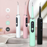 CK01 Electric Dental Scaler 4 In 1 Tartar Instrument Oral Cleaning Flusher Polishingagent Teeth Cleaning Tool