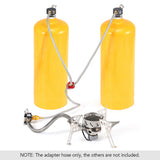 Outdoor Camping Gas Stove Propane Refill Adapter Burner LPG Flat Cylinder tank Coupler Container Adapter Save Durable Metal Tube