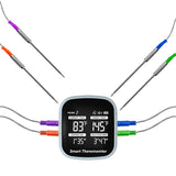 Barbecue Thermometer with 6 Color-Coded Probes APP Control Wireless BBQ Food Thermometer Digital Kitchen Thermometer Timer