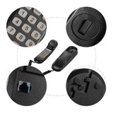 Mini Desktop Corded Landline Phone Fixed Telephone Wall Mountable Supports Mute/ Pause/ Hold/ Reset/ Flash/ Redial Functions