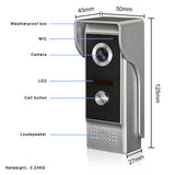 700TVL Outdoor Infrared Camera Unit For 2V1 7" TFT LCD Video Door Phone System Visual Intercom Doorbell 800x480 Indoor Monitor