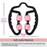 Massage Roller U Shape Trigger Point For Arm Leg Neck Muscle Tissue Fitness Gym Yoga Pilates Sports 4 Wheel Blocks Yoga Roller