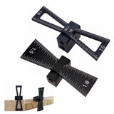 Woodworking Dovetail Marker Aluminum Alloy Dovetail Marking Template 1:5 & 1:8 Wood Joint Gauge With Scale Dovetail Guide Tools