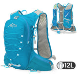 12L Ultralight Cycling Hydration Backpack Lightweight Riding Vest Pack Backpack for Outdoor Running Camping Hike Mountaineering